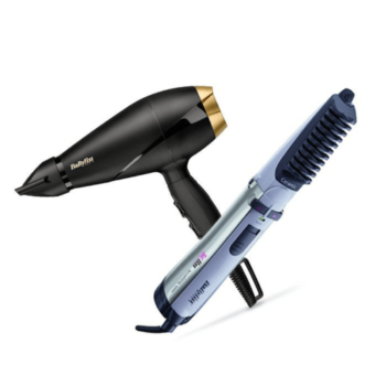 Babyliss Power Pro Hair Dryer 2000W 6704E + Babyliss Hair Straightener Brush 1000W 2735E