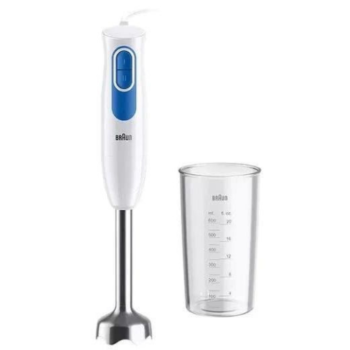 Braun Hand Blender with 600ml Bowl, 600W, White and Blue, MQ20001MWH