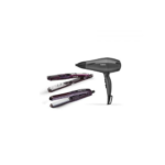 Babyliss Steam iPro Hair Straightener Purple ST396ALE + Babyliss Hair Dryer 2000W Black 5910E