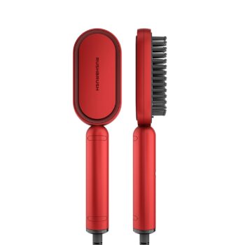 Rush Brush Hair Straightener Brush Red S3 light