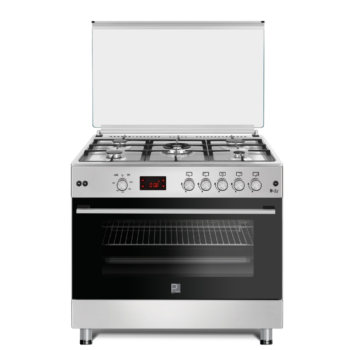 Purity gas stove, 90 cm, 4 gases + 1 double burner, FRGG9050