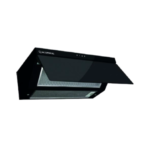 Ecomatic Black Crystal Flat Hood, 90 cm, Suction Power: 500 m3/h H9205GLT