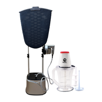 Rafal steam iron stand 1950 watts + chopper 2 liters 500 watts