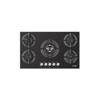 Star Max Built-in Gas Hob, 90 cm, 5 Burners, Black, SM90TGB