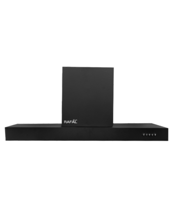 T-shaped hood, black stainless steel, 90 cm, suction power 1000 m3/h 0552