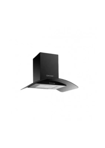 Ecomatic Decorative Hood 60 cm Curvy Black Suction Power 650 m3/h H66GBK