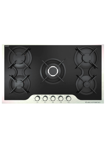 Ecomatic Built-in Gas Hob 5 Burners 90cm Crystal Black S917IDC