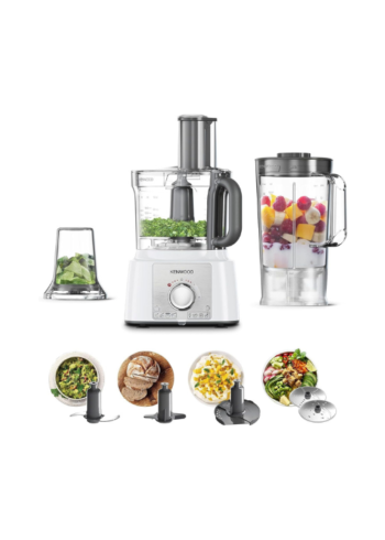 Kenwood Food Processor, 1000W, White, FDP65.400WH