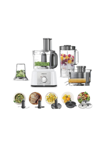 Kenwood Food Processor MultiPro Express TM, 1000W, Multi-Color, FDP65.750WH