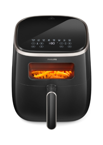 Philips Digital Air Fryer 5.6L Black Rapid Air HD9257/80