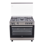 Beko Gas Cooker 5 Burners 90cm Stainless Steel GGR 15115 DX NE