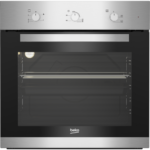 Beko Built-in Gas Oven with Grill 66 Liters Silver and Black BIG22100XC