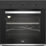 Beko Built-in Gas Oven 60cm with Fan Black BIH12100BC